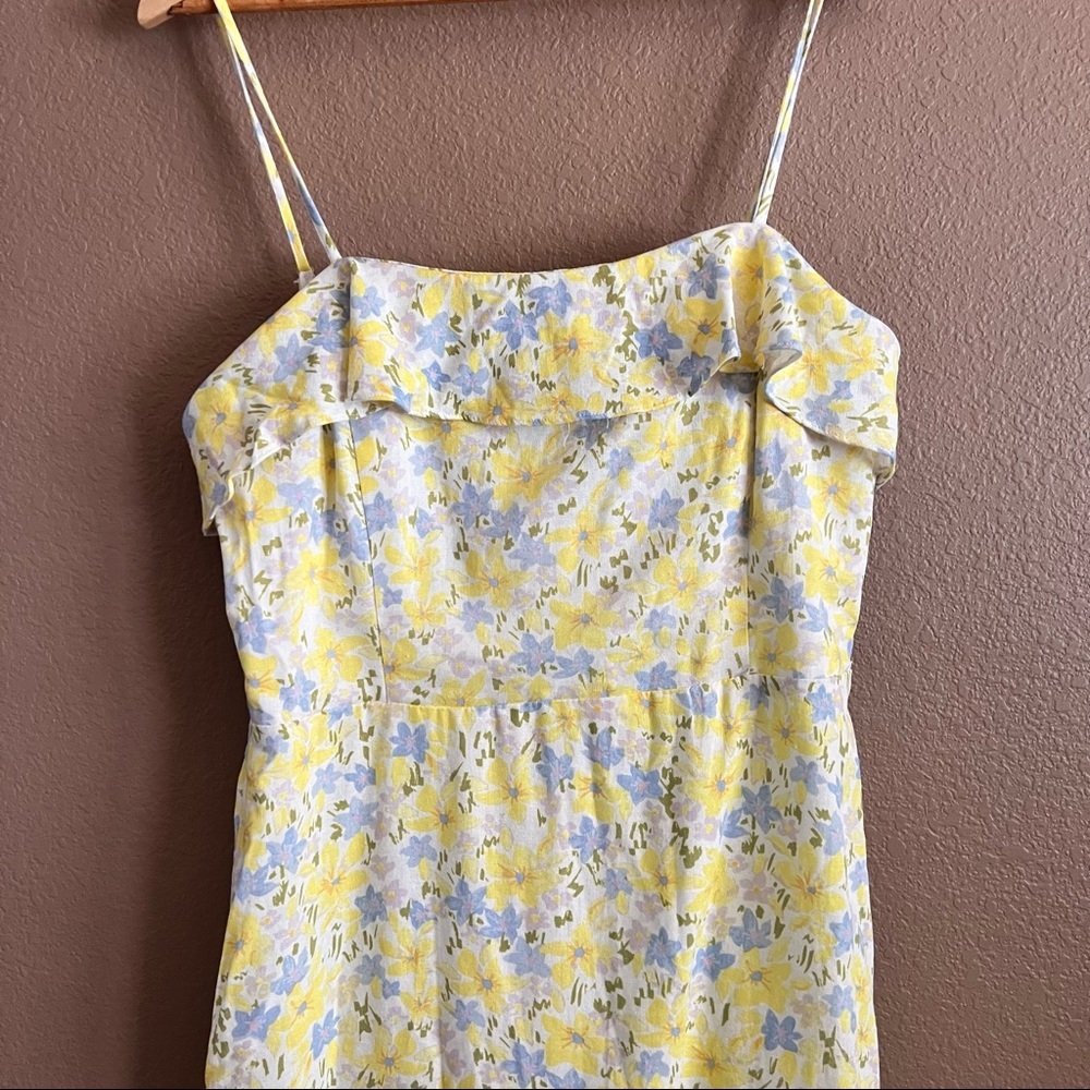 GB Halter Ruffle Floral Pattern Dress Size XL NWT - Picture 3 of 10